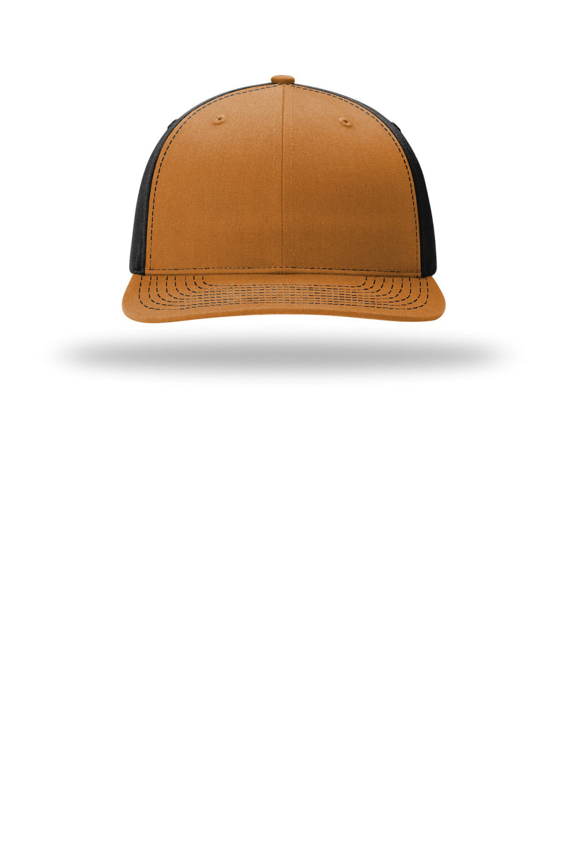 Richardson Solid Twill Trucker - Caramel/ Black