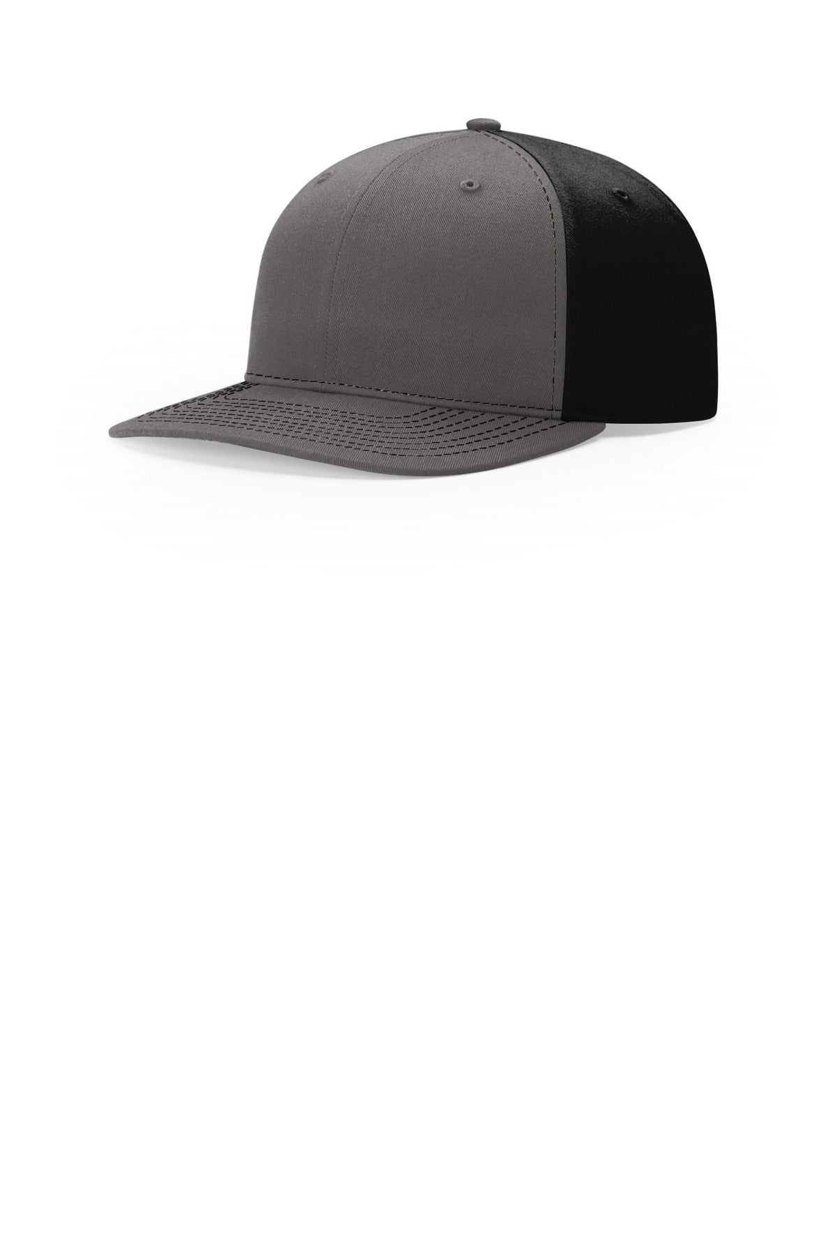 Richardson Solid Twill Trucker - Charcoal/ Black