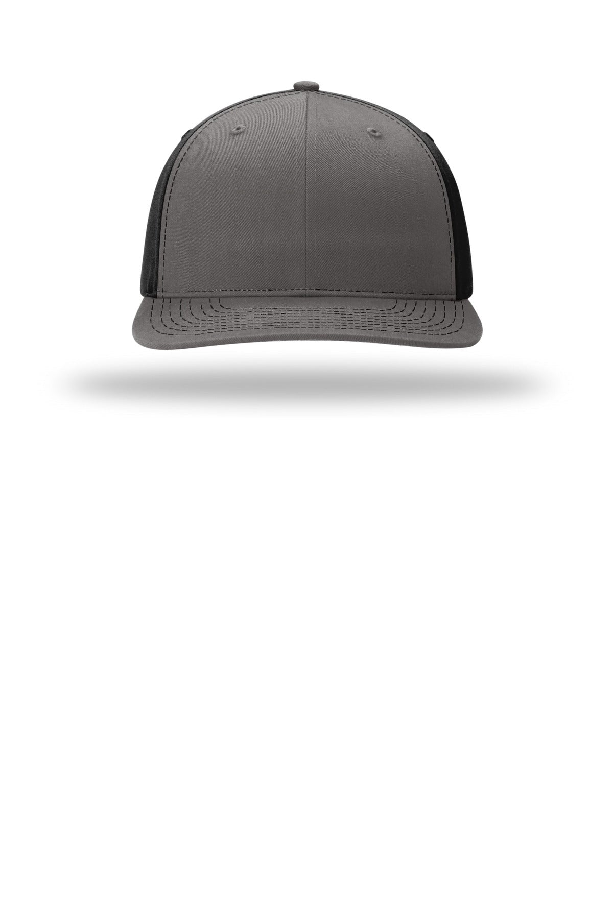 Richardson Solid Twill Trucker - Charcoal/ Black