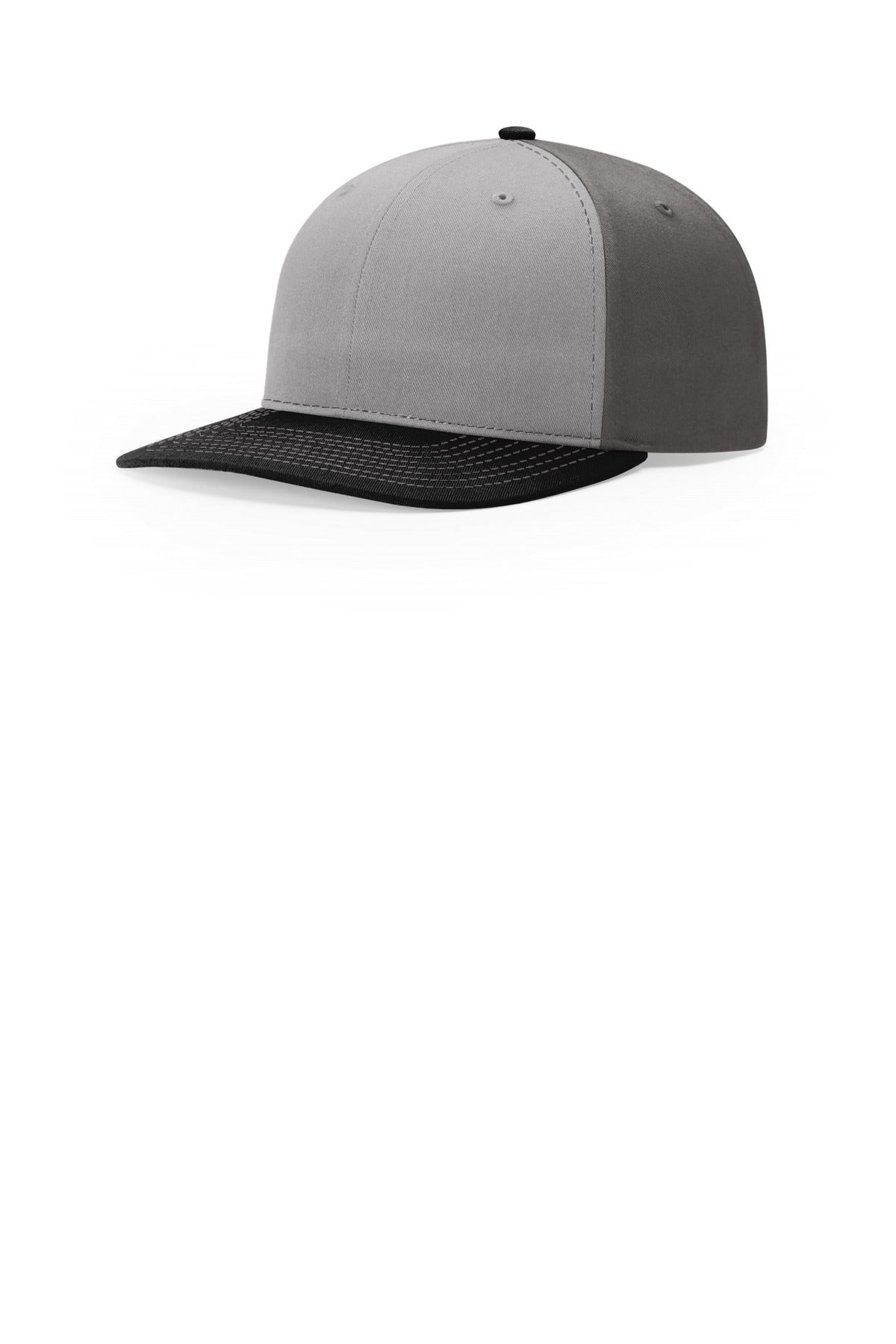 Richardson Solid Twill Trucker - Grey/ Charcoal/ Black