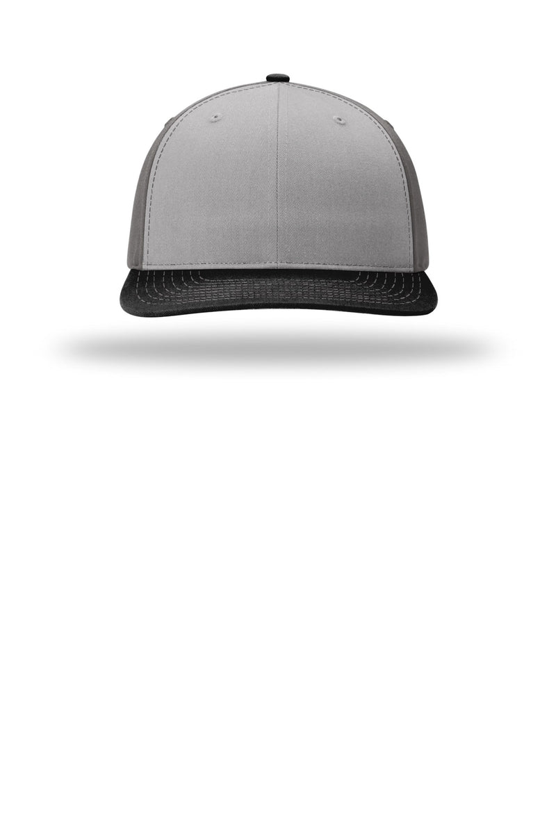 Richardson Solid Twill Trucker - Grey/ Charcoal/ Black