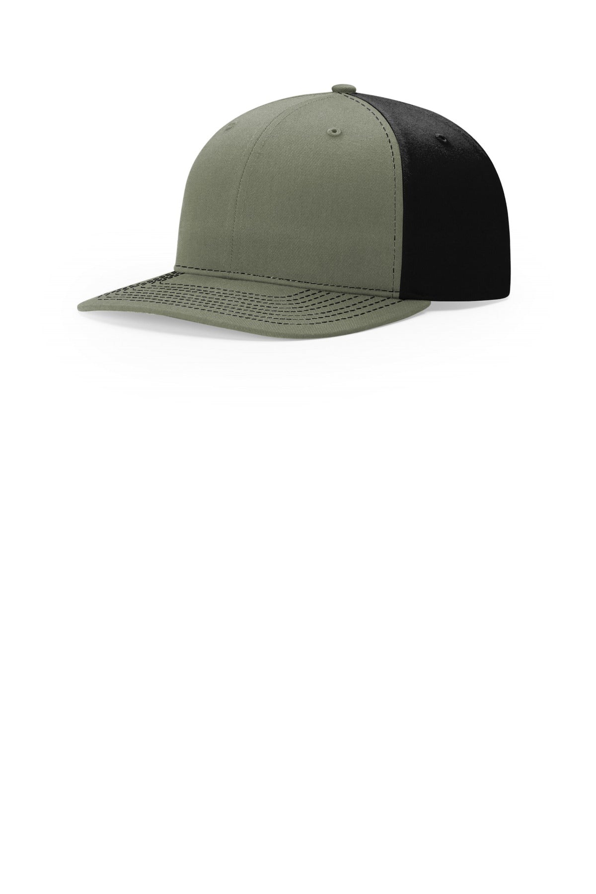 Richardson Solid Twill Trucker - Loden/ Black