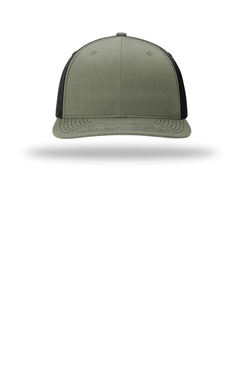 Richardson Solid Twill Trucker - Loden/ Black