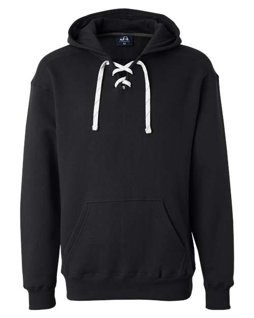 Men's Sport Lace Hooded Sweatshirt - Black