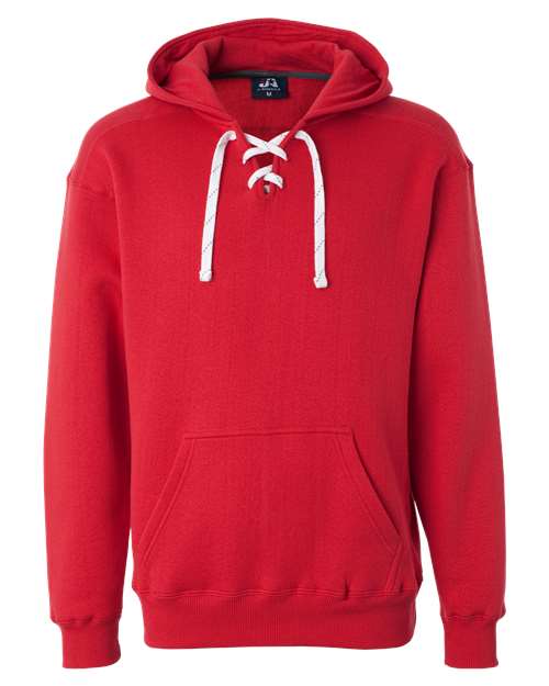 Men's Sport Lace Hooded Sweatshirt - Red