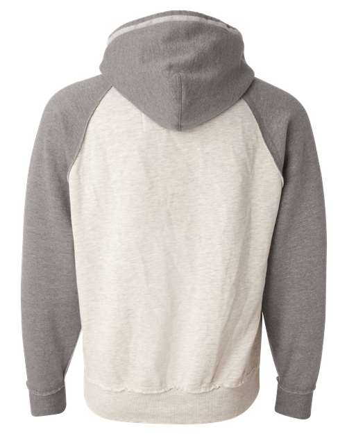 Men's Vintage Heather Hooded Sweatshirt - Oatmeal Heather/ Smoke Heather