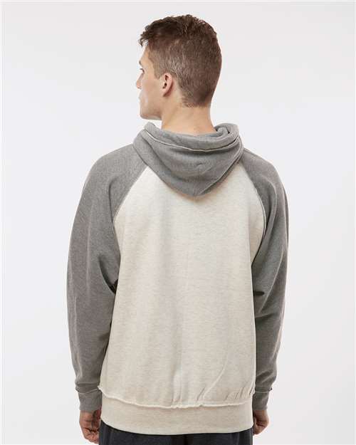 Men's Vintage Heather Hooded Sweatshirt - Oatmeal Heather/ Smoke Heather