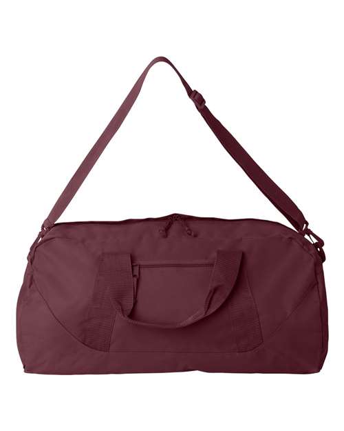 Recycled 23 1/2" Large Duffel Bag - Maroon