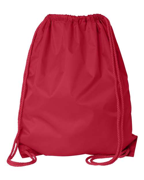 Large Drawstring Pack with DUROcord - Red