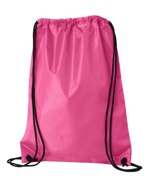 Value Drawstring Backpack - Hot Pink