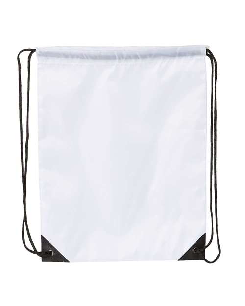 Value Drawstring Backpack - White