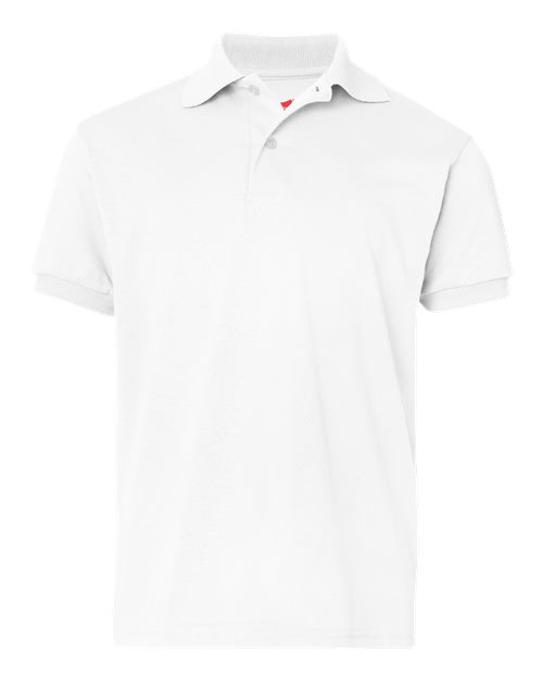 Youth EcoSmart® Jersey Polo - White