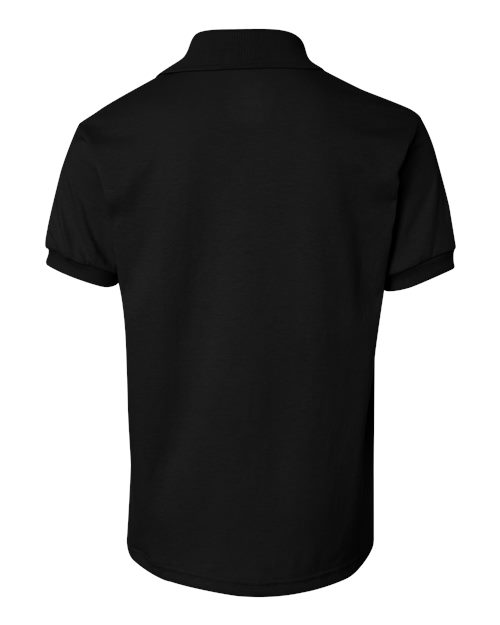 Youth EcoSmart® Jersey Polo - Black