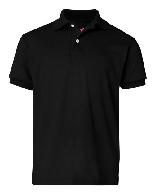 Youth EcoSmart® Jersey Polo - Black