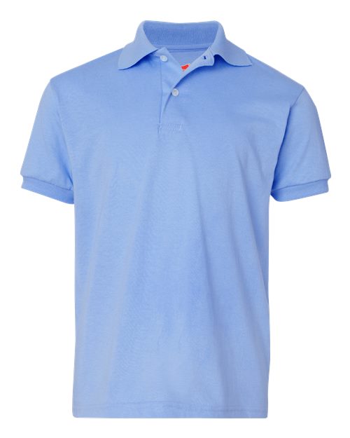 Youth EcoSmart® Jersey Polo - Light Blue