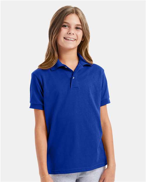 Youth EcoSmart® Jersey Polo - Deep Royal