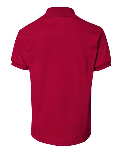 Youth EcoSmart® Jersey Polo - Deep Red