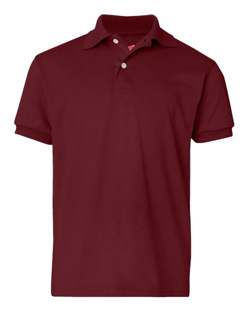 Youth EcoSmart® Jersey Polo - Maroon