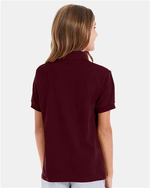 Youth EcoSmart® Jersey Polo - Maroon