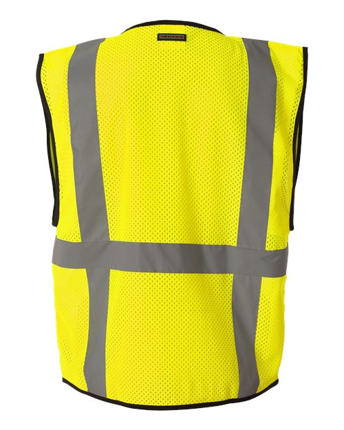 Unisex Economy Mesh 6-Pocket Vest - Lime