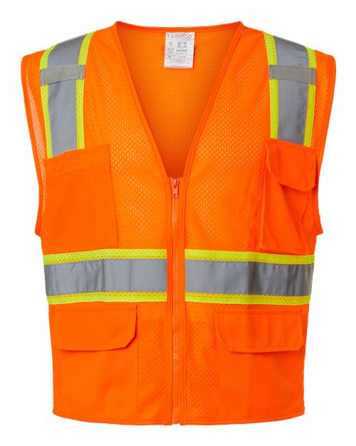 Unisex Ultra-Cool™ Multi-Pocket Vest - Orange