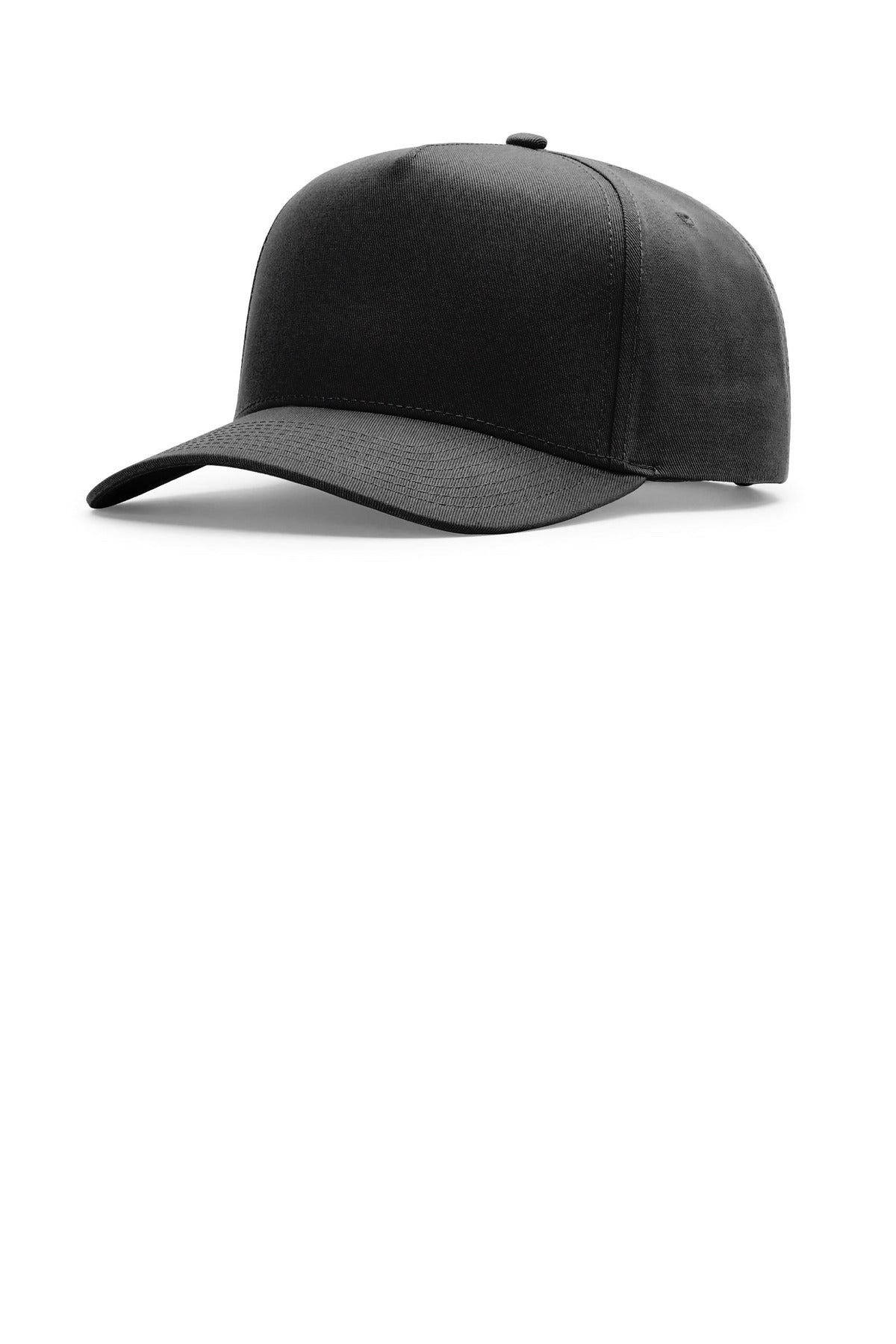 Richardson Full Fabric 5-Panel Champ - Black
