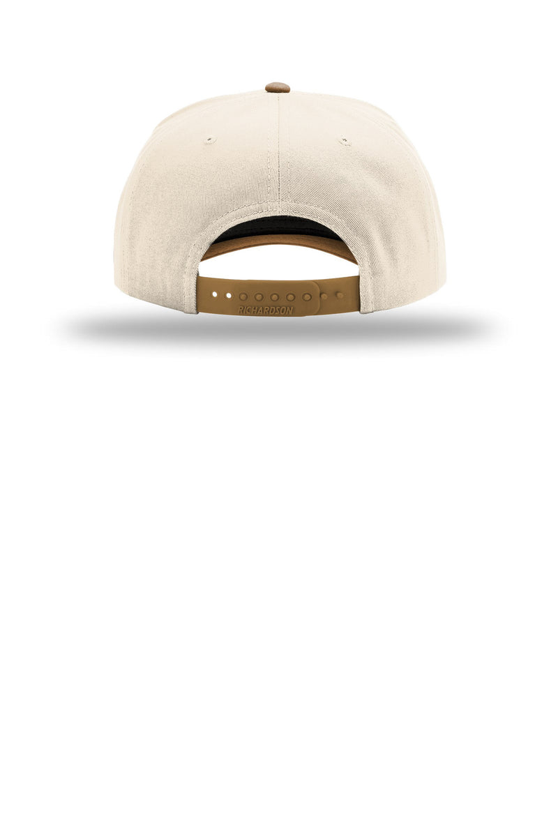Richardson Full Fabric 5-Panel Champ - Cream/ Cream/ Caramel