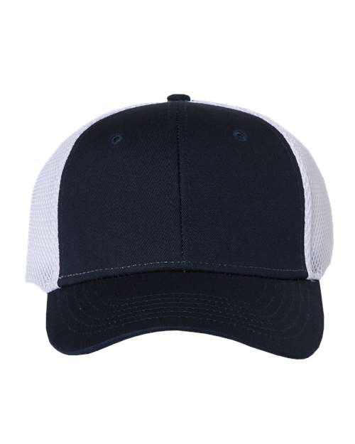 Spacer Mesh-Back Cap - Navy/ White