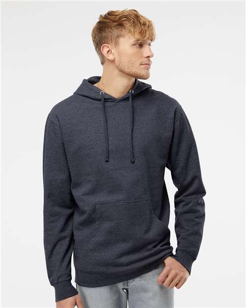 Unisex Midweight Hooded Sweatshirt - Classic Navy Heather