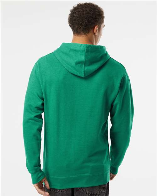 Unisex Midweight Hooded Sweatshirt - Kelly Green Heather
