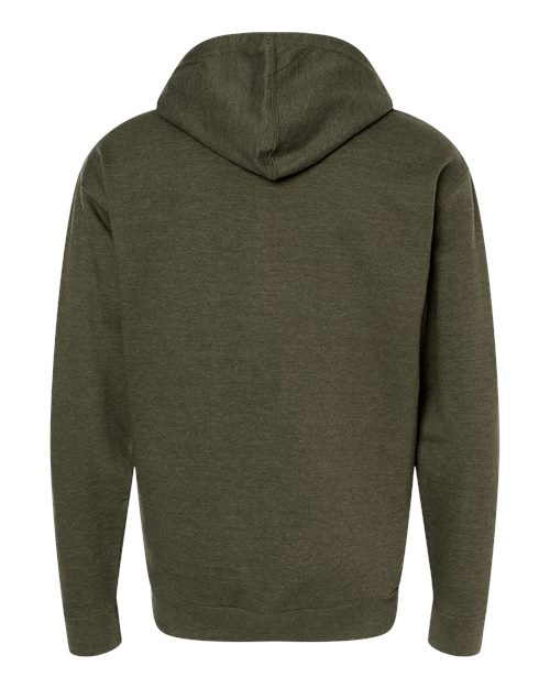 Unisex Midweight Full-Zip Hooded Sweatshirt - Army Heather