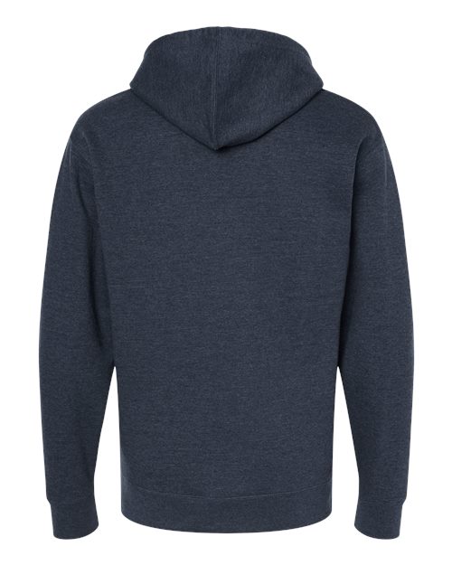 Unisex Midweight Full-Zip Hooded Sweatshirt - Classic Navy Heather