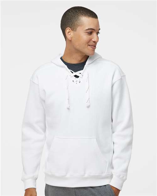 Men's Sport Lace Hooded Sweatshirt - White