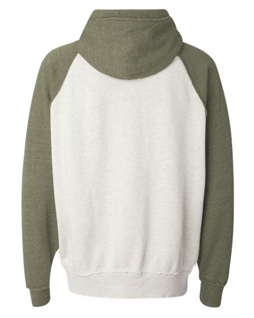 Men's Vintage Heather Hooded Sweatshirt - Oatmeal Heather/ Army Heather