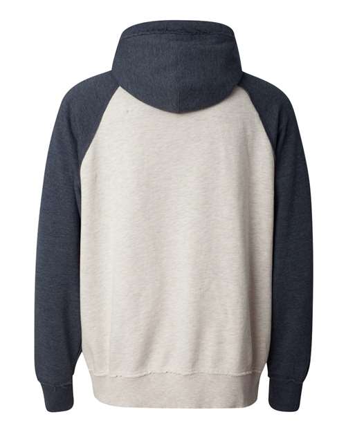 Men's Vintage Heather Hooded Sweatshirt - Oatmeal Heather/ Vintage Navy Heather