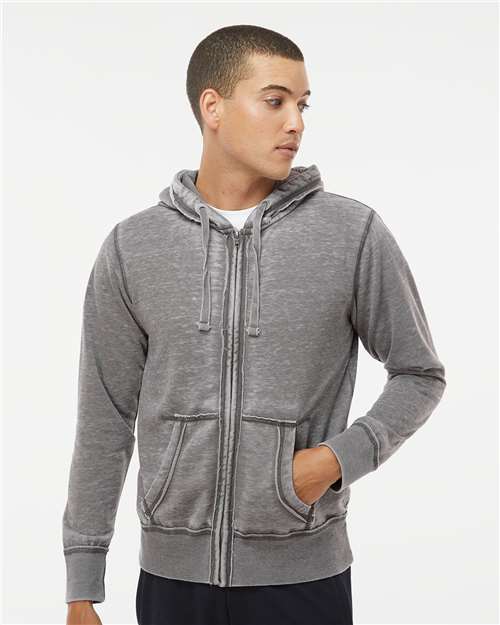 Men's Vintage Zen Fleece Full-Zip Hooded Sweatshirt - Cement