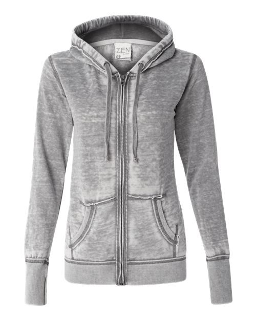 Women's Zen Fleece Full-Zip Hooded Sweatshirt - Cement