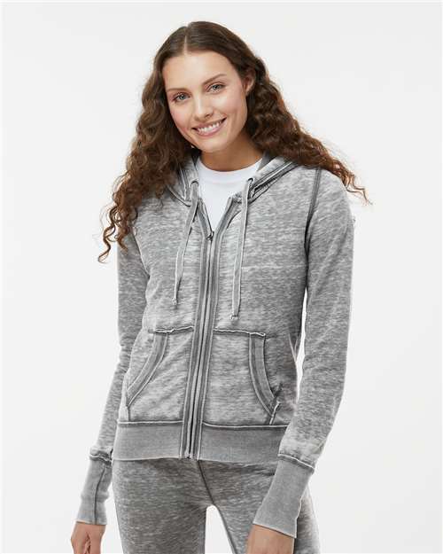Women's Zen Fleece Full-Zip Hooded Sweatshirt - Cement