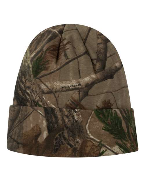12" Licensed Camo Cuffed Beanie - Realtree All Purpose