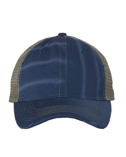 Bounty Dirty-Washed Mesh-Back Cap - Ocean/ Sage