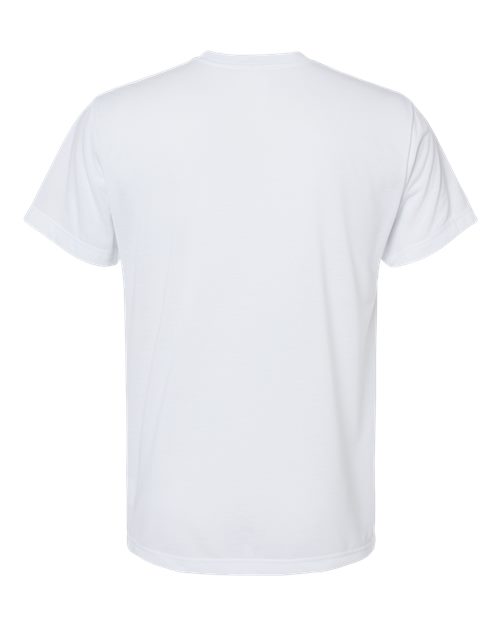 Men's Polyester Sublimation Tee - White