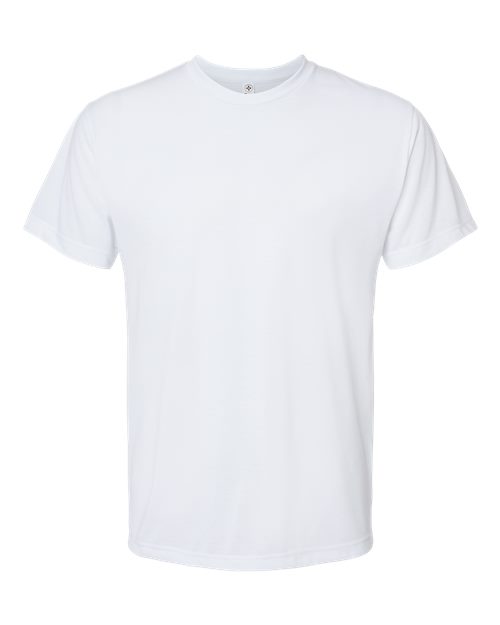 Men's Polyester Sublimation Tee - White