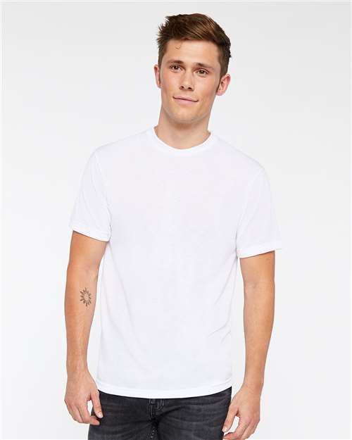 Men's Polyester Sublimation Tee - White