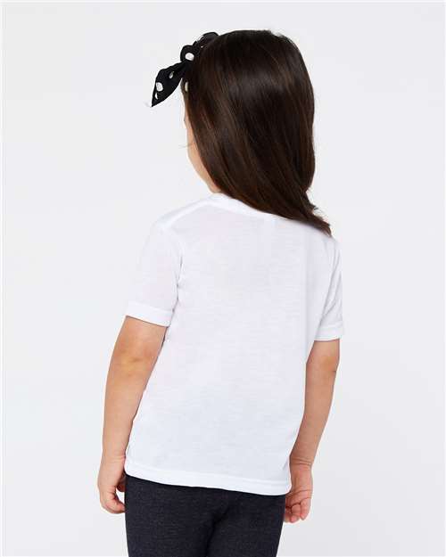 Toddler Polyester Sublimation Tee - White