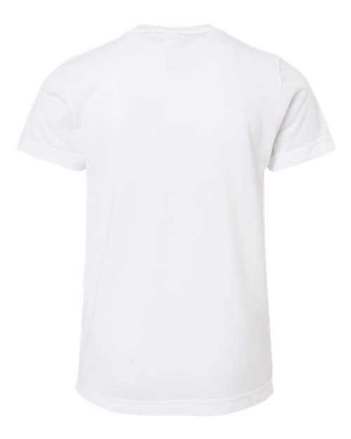 Youth Polyester Sublimation Tee - White