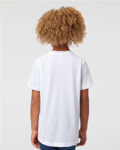 Youth Polyester Sublimation Tee - White