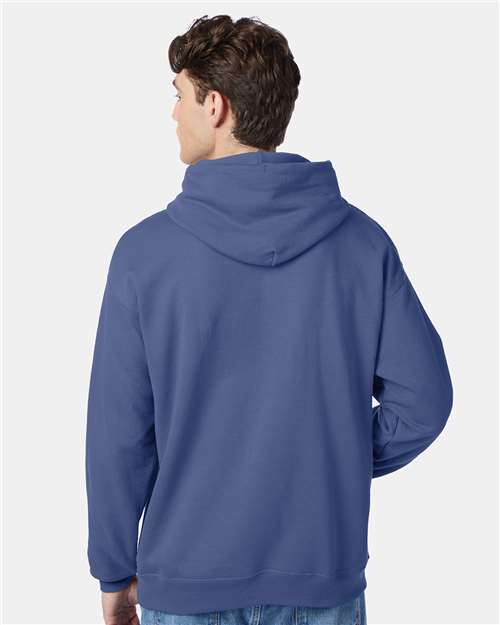 Unisex EcoSmart® Hooded Sweatshirt - Denim Blue