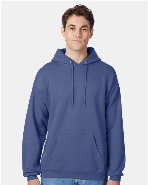 Unisex EcoSmart® Hooded Sweatshirt - Denim Blue