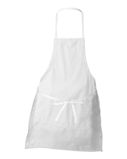 Two-Pocket Butcher Apron - White