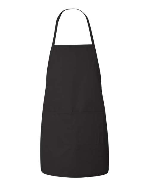 Long Butcher Block Apron - Black